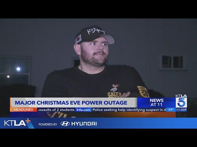 Power outage leaves thousands in dark on Christmas Eve