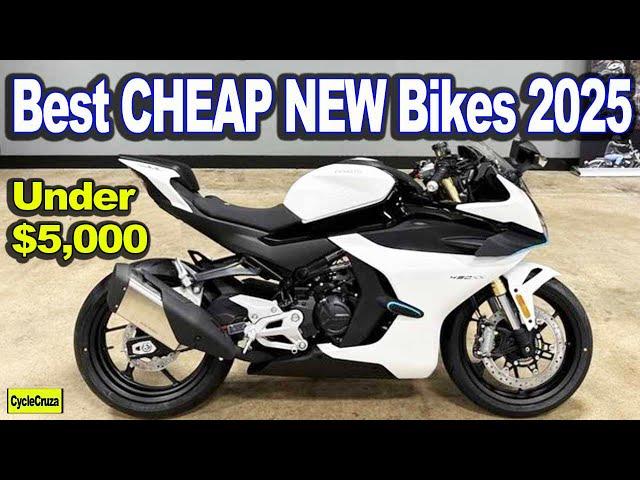 Best NEW Motorcycles CHEAP Under $5000 For 2025