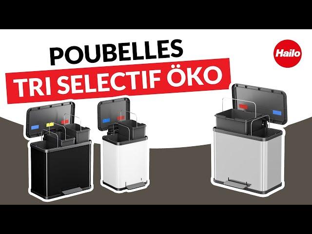 Les poubelles de tri sélectif à pédale Hailo Öko !