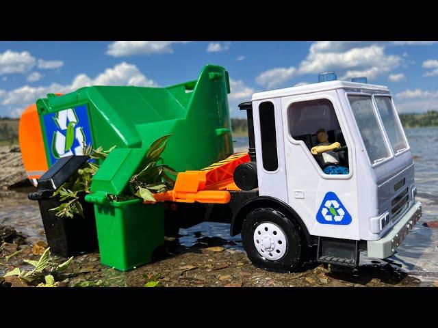 Toy Garbage Truck in Action- ASMR