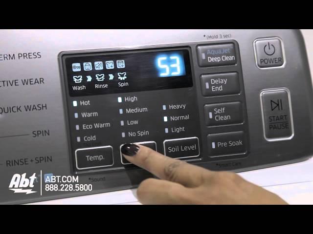 Samsung Top Load Washer WA48H7400 Overview