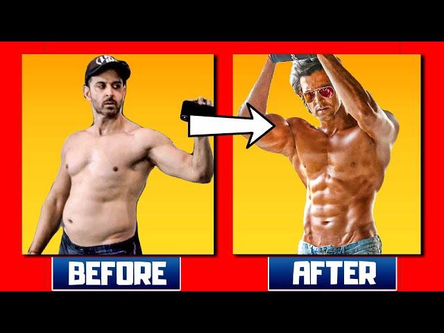 Hrithik Roshan Best Body Transformation Ever, Hrithik Roshan Workout In Gym Blockbuster Battles