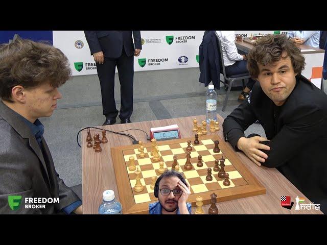 The biggest blunder of Magnus Carlsen's career | Artemiev vs Carlsen | World Rapid 2022