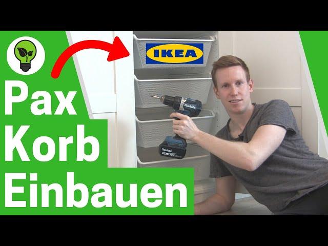 IKEA Pax Netzdrahtkorb Einbauen  GENIALE ANLEITUNG: Wie Komplement Drahtkorb für Schrank Montieren?