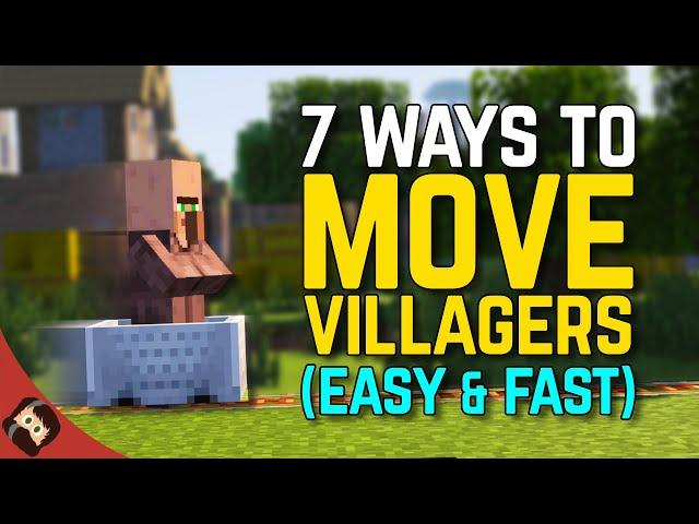 How To Move Villagers In Minecraft! (TOP SECRET METHOD AT END)