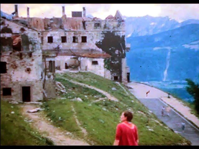 Exploring Hitler's Berghof Residence in Ruins at the Berchtesgaden, 1947,  F867