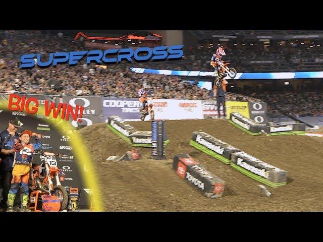 HUDSON DEEGAN RACES A2 SUPERCROSS!!!