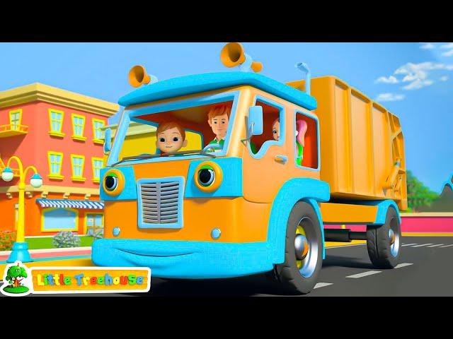 Wheels on the Garbage Truck - Keeping City Clean! Nursery Rhyme & Kids Song