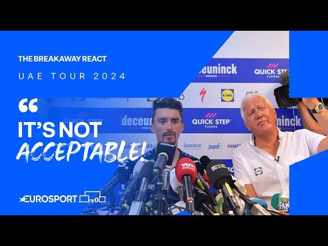 Patrick Lefevere's public scolding of Alaphilippe 'not acceptable' | The Breakaway React 