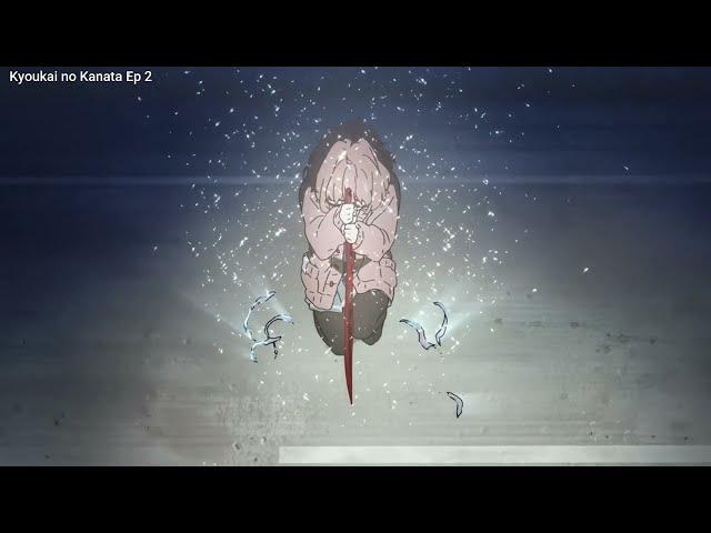 【Kyoukai no Kanata】  Mirai Kuriyama Battle Scene