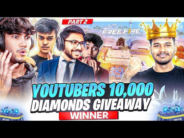 YOUTUBER'S 20,000 DIAMONDS CUSTOM GIVEAWAY  [Part - 2] - Garena Free Fire