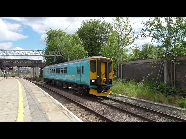 Stafford Railway Station 153311 Network Rail arriving on UDG on LATE 2Q10 on 25th May 2025