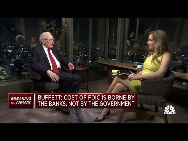 Warren Buffett on banking crisis fallout and why he sold most of his bank stocks except one