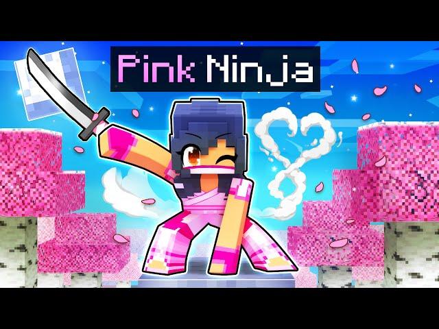 Playing Minecraft as a PINK NINJA!