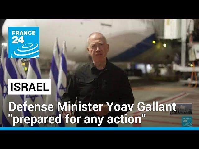 Israeli Defense Minister Yoav Gallant departs for talks in the US • FRANCE 24 English