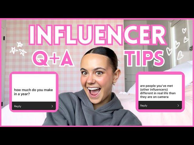 HOW TO BECOME AN INFLUENCER (Q&A, TIPS, MONEY ETC)