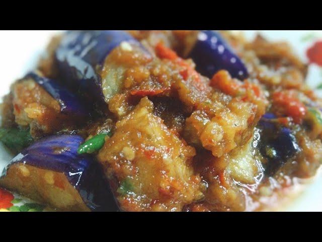 Terung tumis belacan | terung goreng berlada