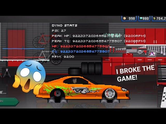 I Broke The Game In Pixel Car Racer! 9 Trillion HP, A mile in 0.167 Seconds! - Pixel Car Racer