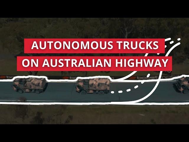 #AusArmy Leader Follower Truck Convoy