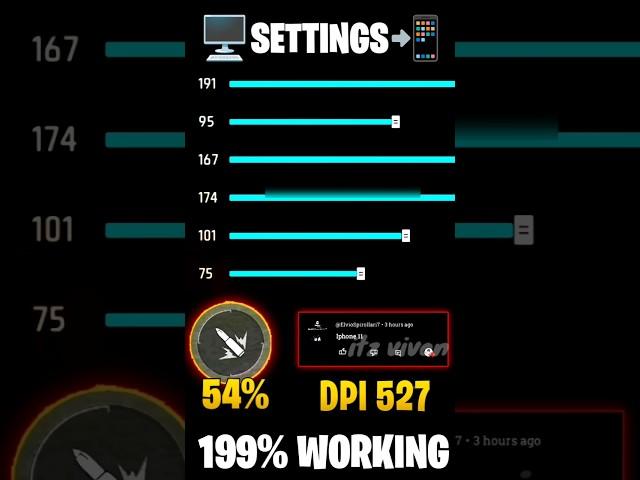 Raistar Scert Sensitivity Satting  | ff sensitivity | New Auto Headshot Sensitivity For All Guns 