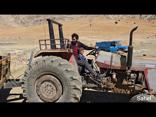 engineer efforts to set up a nomadic tent and  visit of nomadic women to deliver aid packages