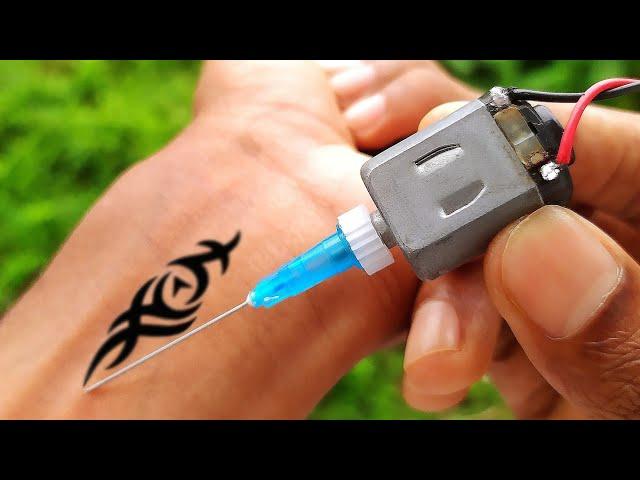 How To Make a Permanent Tattoo Machine At Home | 100% Works