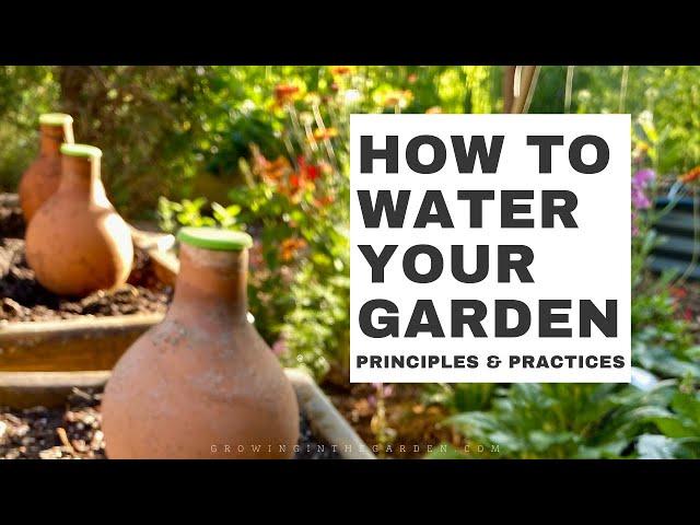 HOW to WATER your GARDEN: Principles and Practices for Effective and Efficient Watering