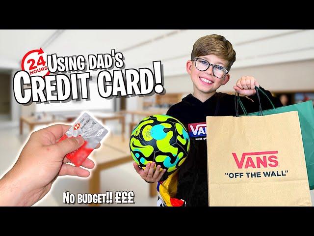 Giving my SON my CREDIT CARD for 24 hours!! *NO BUDGET SHOPPING CHALLENGE