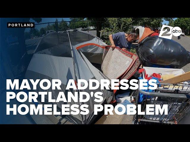 Mayor Wheeler addresses the revolving door of homeless camps in Portland