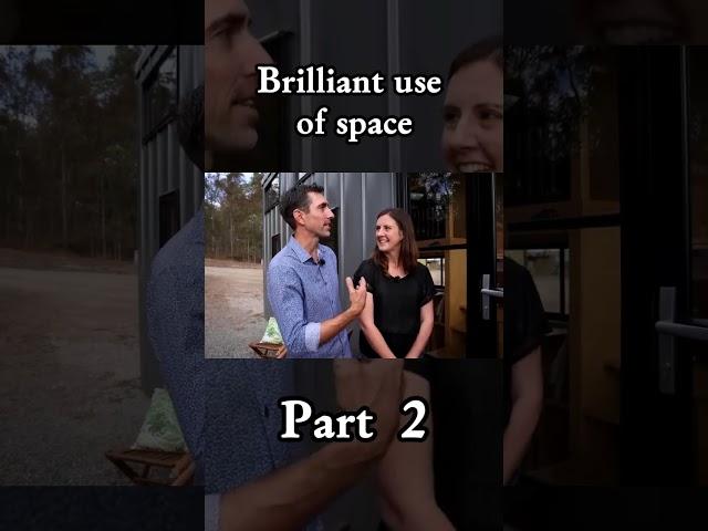 Thinking In Three Dimensions - Architect’s Brilliant Use Of Space In Tiny House   Part 1 #tinyhouse