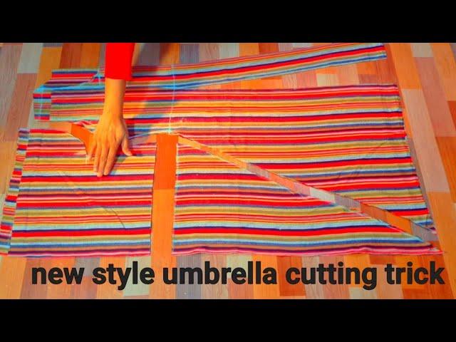 umbrella frock cutting in very new way| trending umbrella frock pattern |house budget cutting |frock