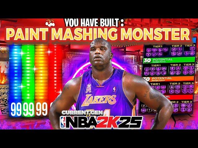 BEST CENTER BUILD ON NBA 2K25 CURRENT GEN! GAME BREAKING BEST *DEMIGOD* BIGMAN BUILD ON NBA 2K25!