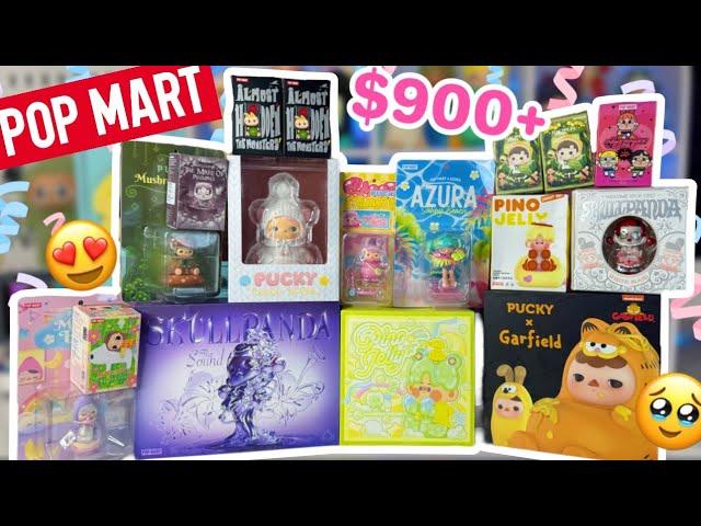 $900+ POPMART HAUL & UNBOXING ** NEW SKULLPANDA FULL SET, NEW PINO JELLY FULL SET, AND TONS MORE!!