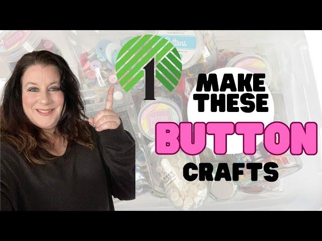 AMAZING Ways to Reuse OLD BUTTONS I DOLLAR TREE BUTTON DIY Crafts | DIY Button Art