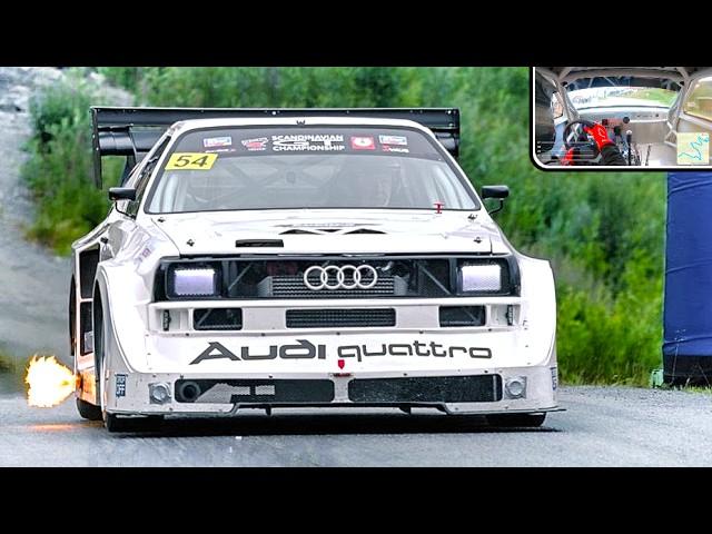 830Hp AUDI QUATTRO S1 E3 || Group B Gatebil Monster ONBOARD