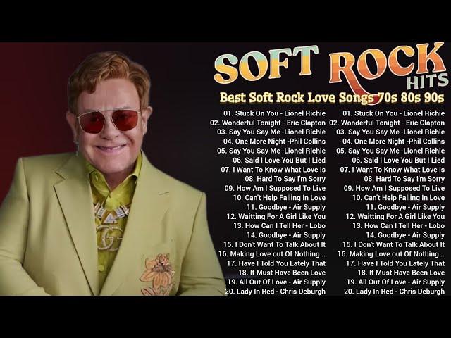 Elton John, Lionel Richie, Rod Stewart, Lobo, Bee Gees Greatest Soft Rock Love Songs 70s 80s 90s
