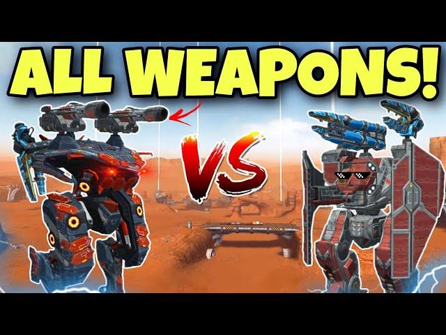  TITAN AO MING VS ARTHUR COMPARISON WITH ALL WEAPONS || War Robots Test Server || WR ||