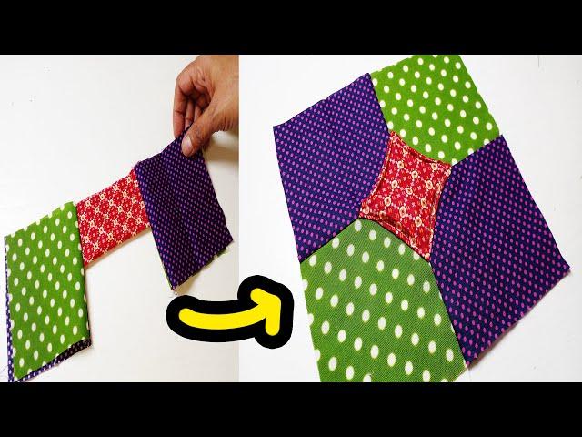 2 very easy scrap fabric ideas for beginners | Easy sewing project