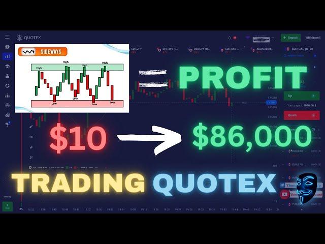 QUOTEX BEST TRADING STRATEGY FOR BEGINNERS 2023 | PROFIT $86,000 WITH $10 LIVE TRADING QUOTEX 2023