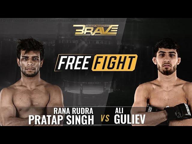 FREE MMA Fight | Rana Rudra Pratap Singh vs  Ali Guliev | BRAVE CF 47