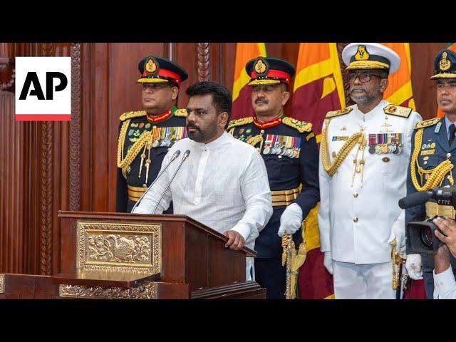 Marxist Anura Kumara Dissanayake sworn in as Sri Lanka’s president