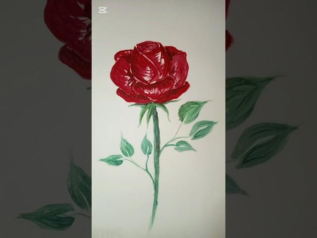 How to draw a rose  with watercolor #art #tutorial #painting #drawing #flowers  #watercolor #rose