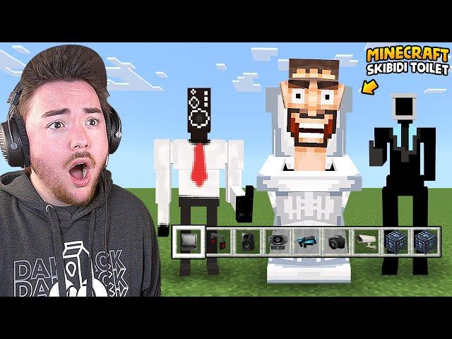 PLAYING THE SKIBIDI TOILETS MINECRAFT MOD… (its amazing)