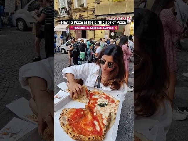 Having the best Pizza of the World at Pizzeria de Michele, Naples #italy #travelshorts #pizza