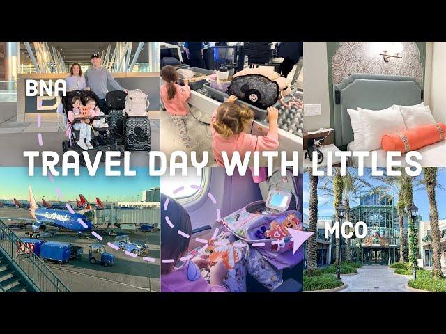 TRAVEL DAY with Kids | Flying to DISNEY WORLD | Checking In at French Quarter Resort