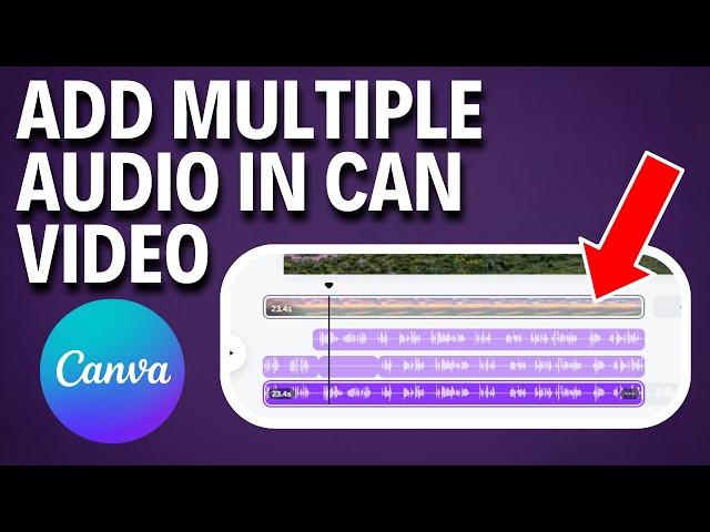 How to add multiple audio in canva video