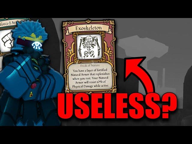 EXOSKELETON IS USELESS?