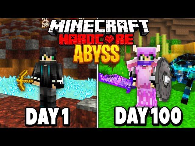 I Survived 100 Days in the Abyss on Minecraft.. Here's What Happened..