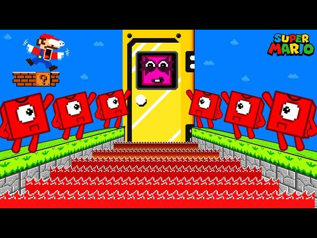 Finish the pattern? Mario Escape vs Funny Number 8 in Giant Maze Level Up | Game Animation