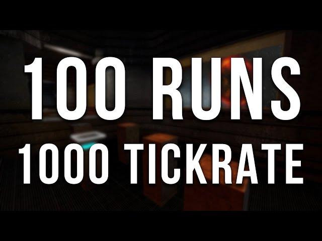 BHOP - 100 runs on 1000 tickrate (Tool Assisted)